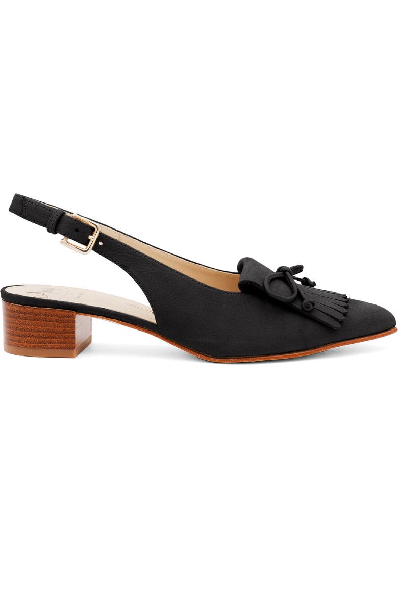 Amalfi by Rangoni Aguglia Slingback Pump, Alternate, color, Nero Long Beach
