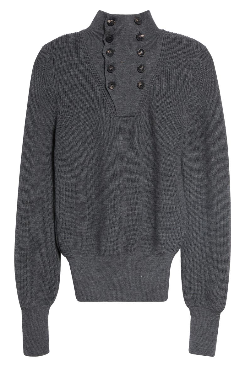 Milon Merino Wool Rib Sweater, Main, color, GREY