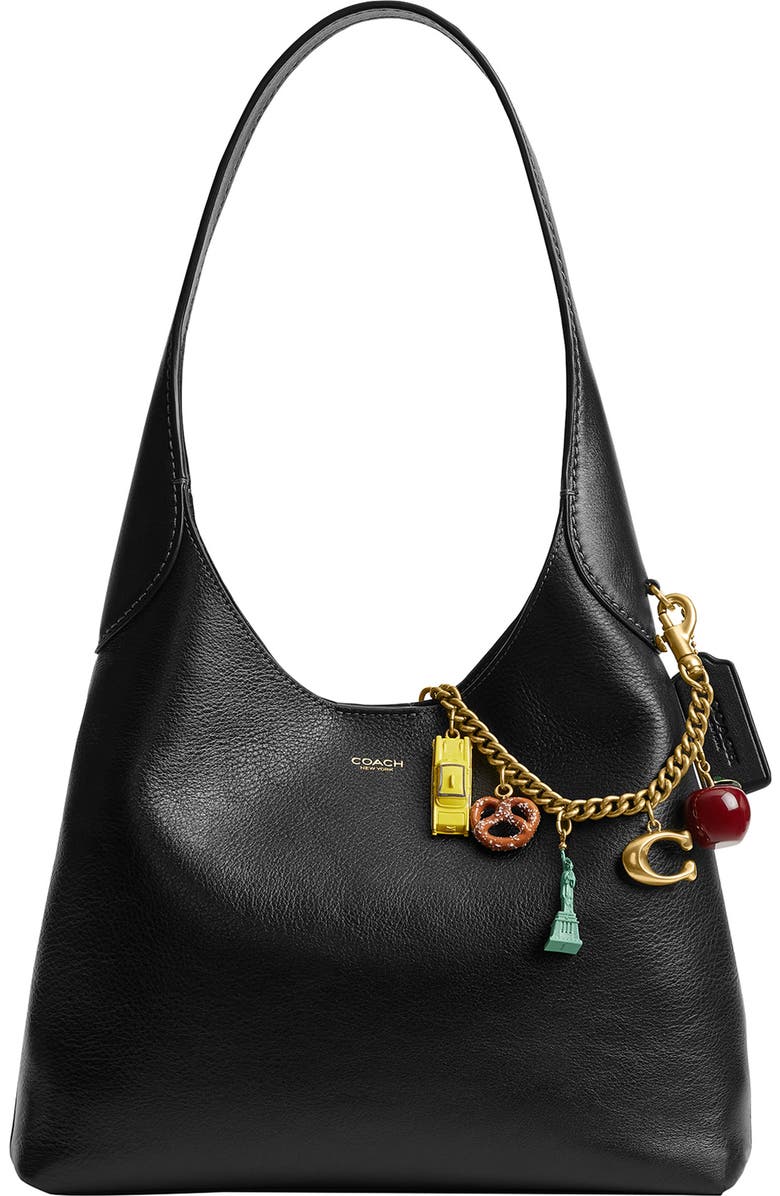 COACH New York Motif Chain Bag Charm, Alternate, color, Gold Multi