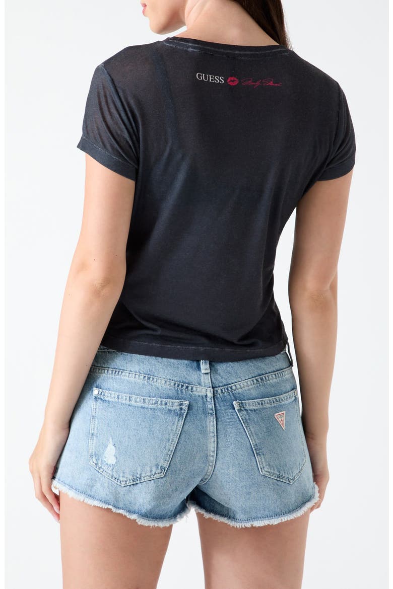 Marilyn Monroe Slim Graphic Tee, Alternate, color, JBLACK-BLACK