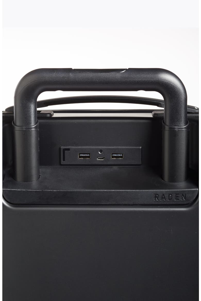 The A22 22-Inch Charging Wheeled Carry-On, Alternate, color, BLACK MATTE