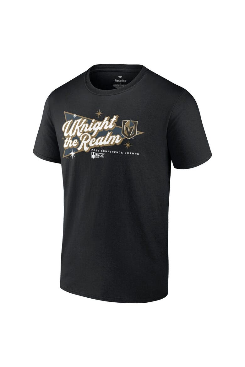 Men's Fanatics Branded  Black Vegas Golden Knights 2023 Western Conference Champions Home Ice T-Shirt, Alternate, color, Black