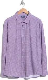Nautica Stretch Windowpane Trim Fit Dress Shirt