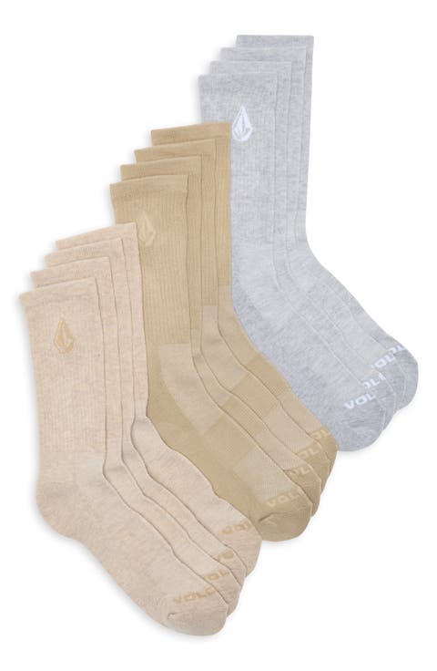 6-Pack Athletic Crew Socks