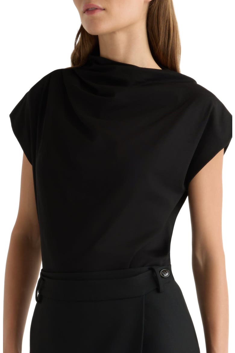Kenny Asymmetric-Neck Tee, Alternate, color, Black