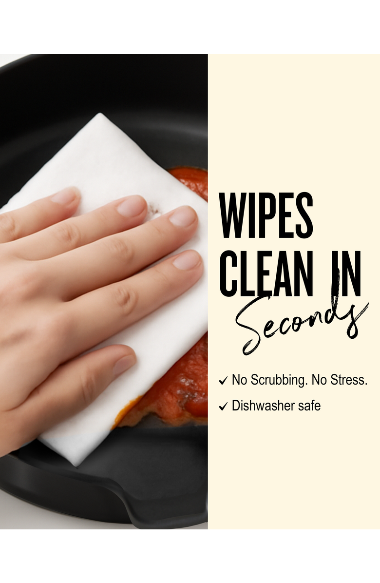 Alva Neat 5-Piece Nesting Ceramic Cookware Set, Alternate, color, Black