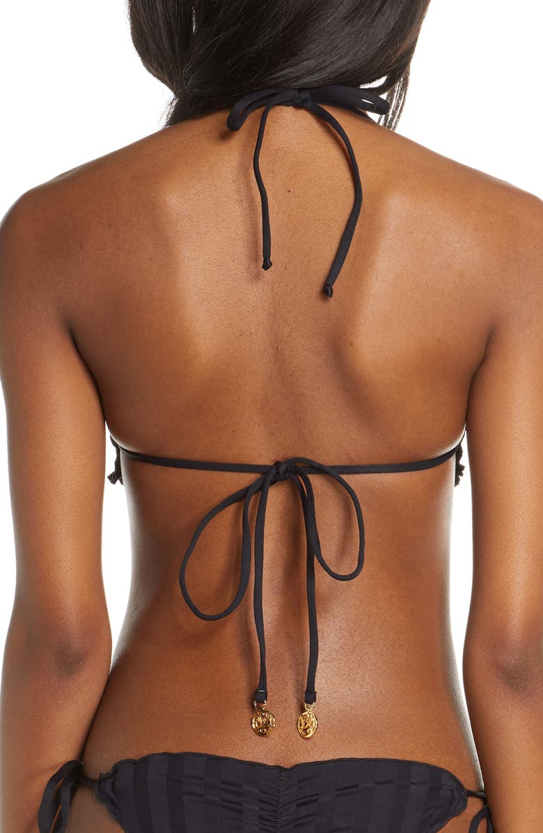 Luli Fama Halter Bikini Top, Alternate, color, 