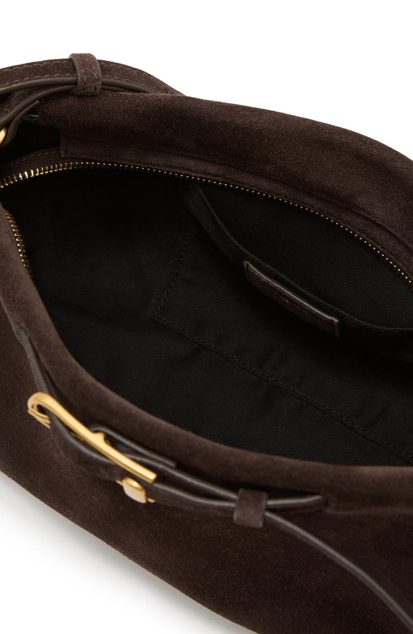 Oriana Leather Hobo Shoulder Bag, Alternate, color, CHOCOLATE