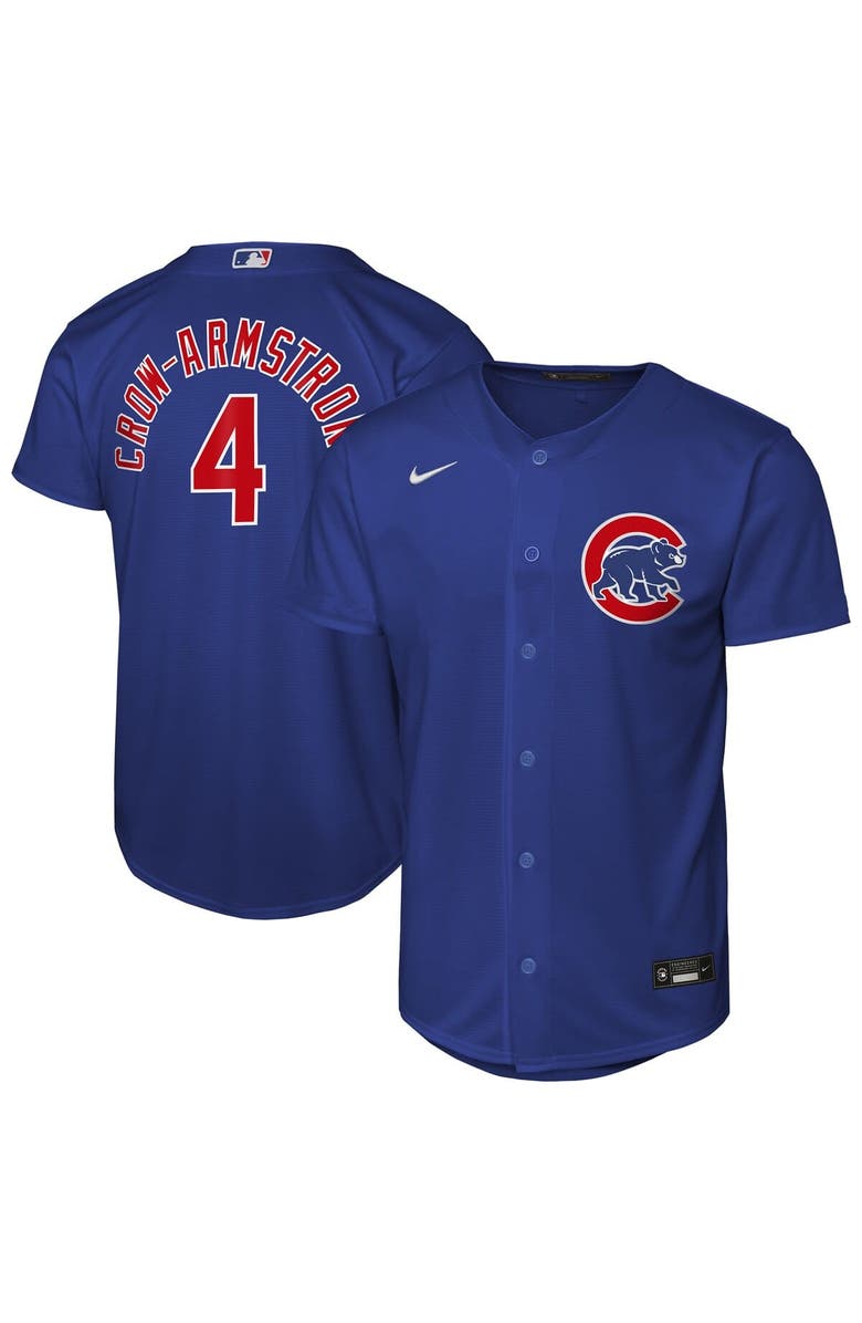 Nike Youth Nike Pete Crow-Armstrong Rush Blue Chicago Cubs Alternate Replica Jersey, Main, color, Rush Blue