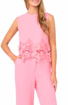 Issa Lace Trim Shell Top