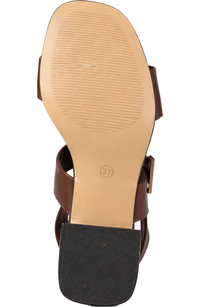 AquaDiva Leather Sandal, Alternate, color, Chocolate