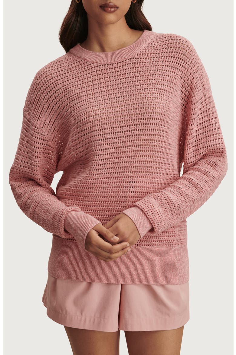 Kershaw Crewneck Sweater, Main, color, BRANDY ROSE