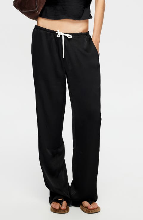 Femme Satin Drawstring Pants
