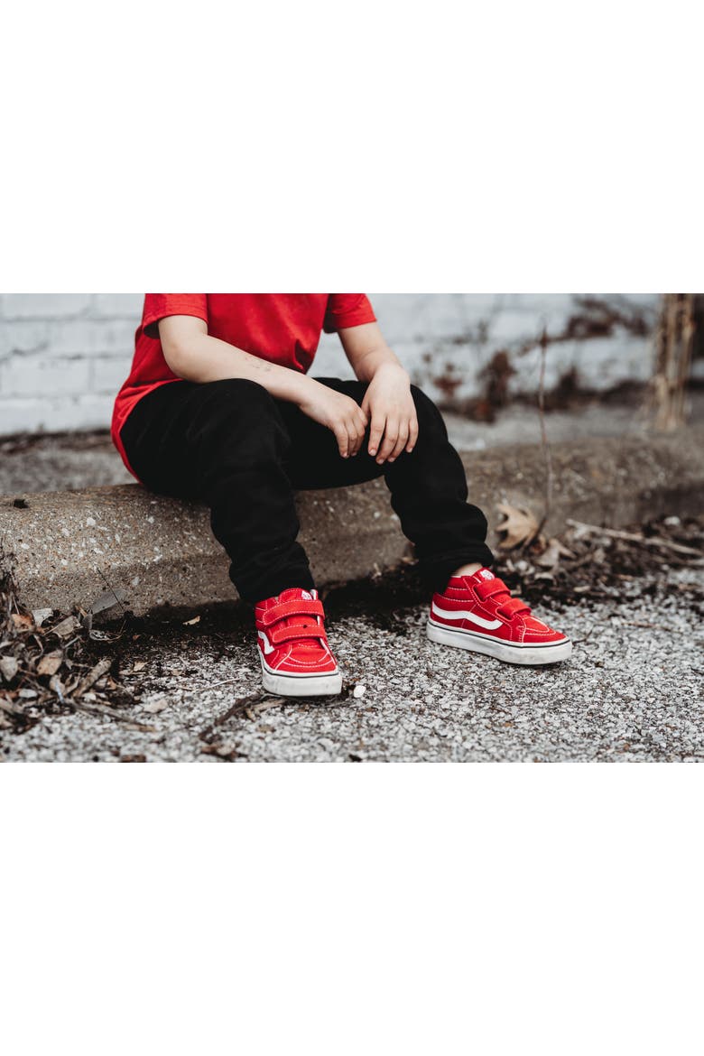 Baby Unisex Soft 100% Cotton Warm and Cozy Fleece Pocket Jogger, Alternate, color, Red
