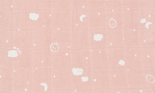 Mori Mascot 0.5 Tog Organic Cotton Muslin Wearable Blanket In Pink