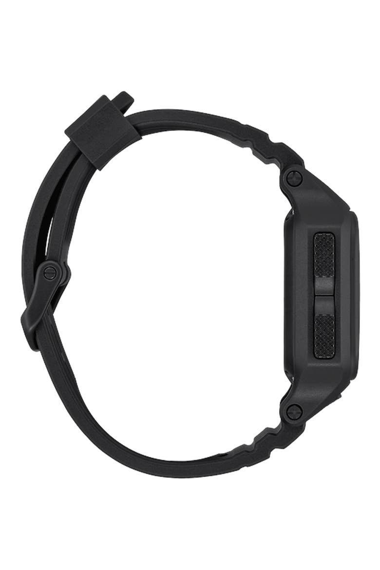 Regulus MK-1 Digital Rubber Strap Watch, 44.5mm, Alternate, color, ALL BLACK