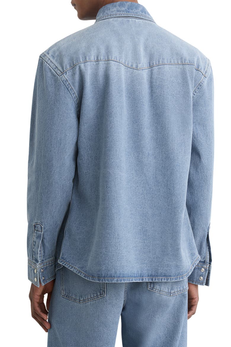 Finley Snap-Up Western Shirt, Alternate, color, WASHED BLUE