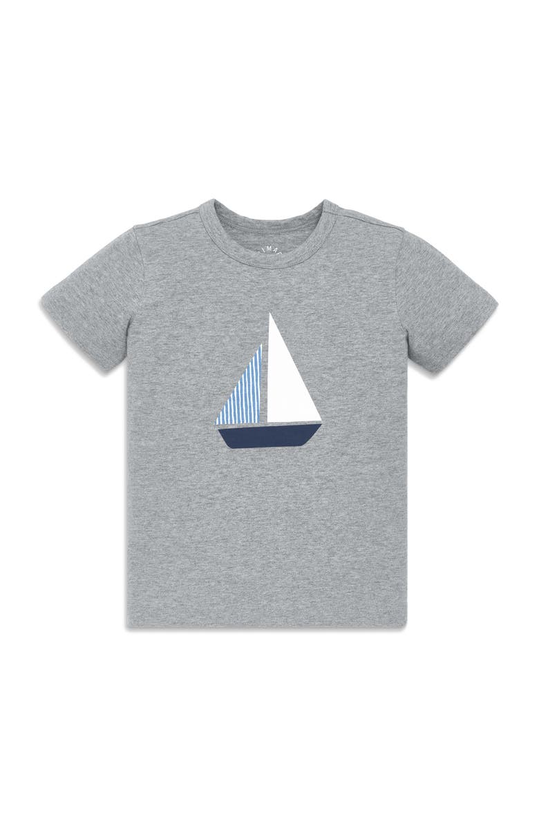 Primary Kids Sailboat Tee, Main, color,