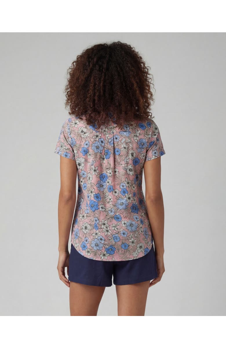 Lords of Harlech Tropical Mix Womens Printed Shirt, Alternate, color, Tropical Mix Coral