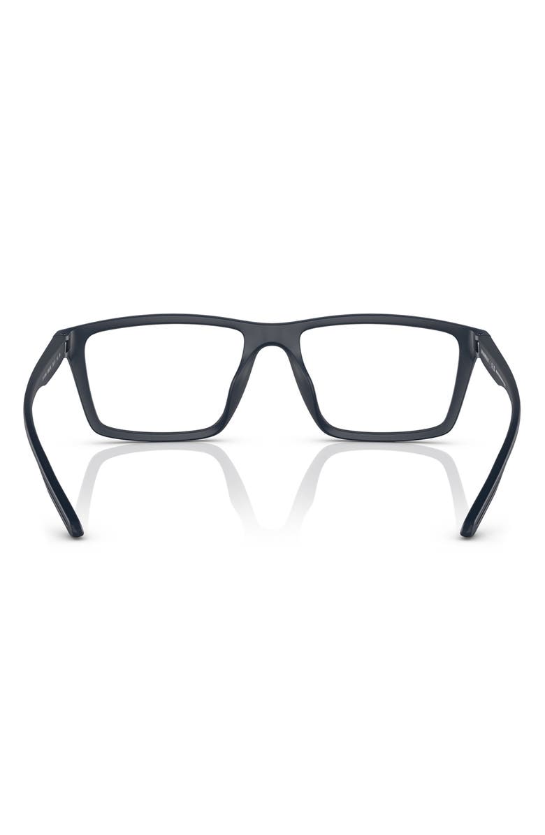 Emporio Armani 55mm Rectangle Optical Glasses, Alternate, color, 