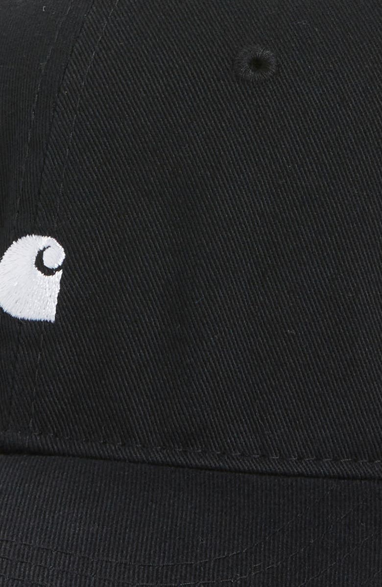 Carhartt Work In Progress Madison Logo Embroidered Baseball Cap, Alternate, color, Black White