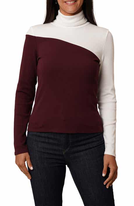 CYRUS Colorblock Rib Knit Top
