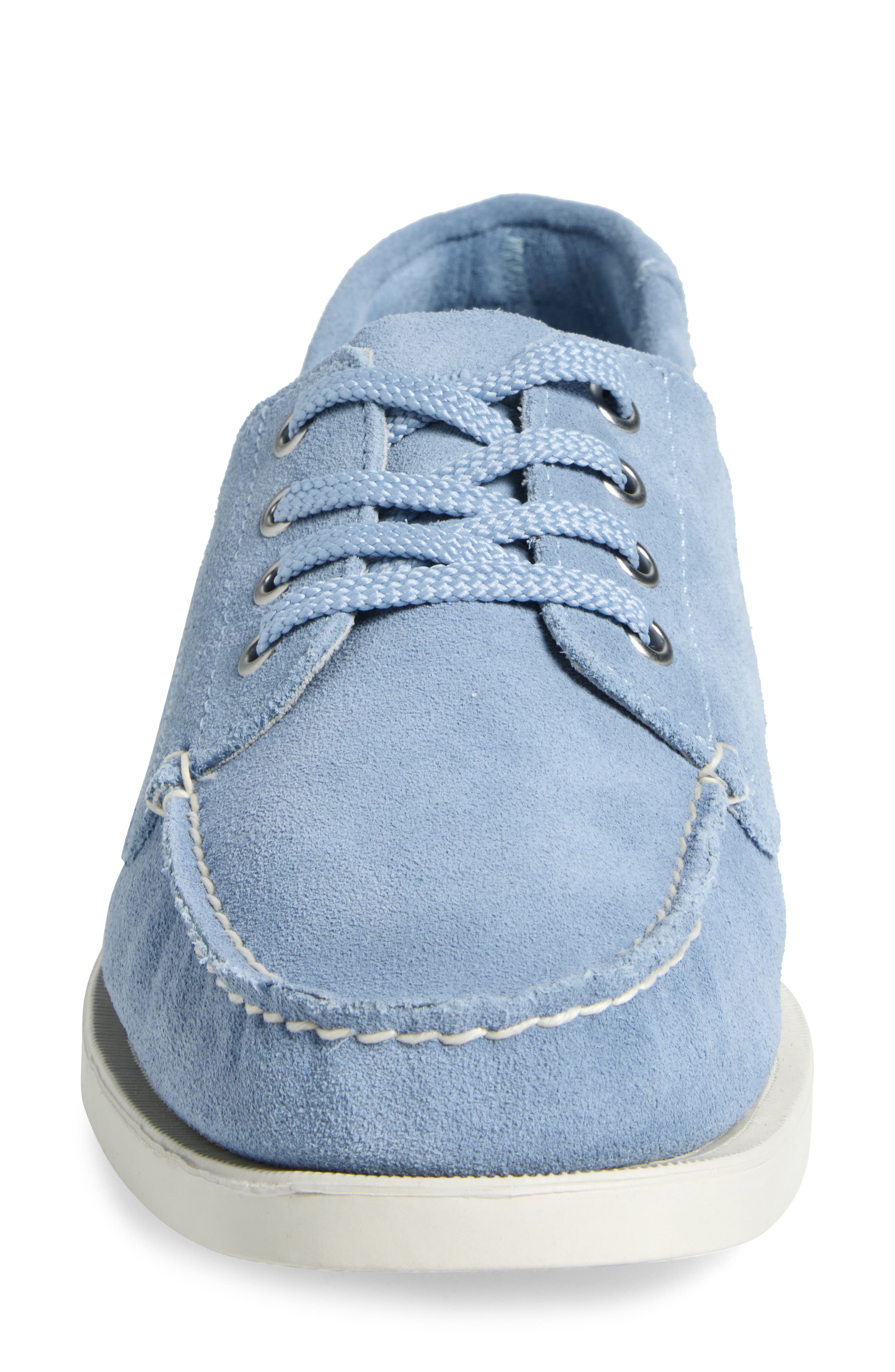 Eastland Flamouth Boat Shoe Loafer, Alternate, color, Sky Blue Suede