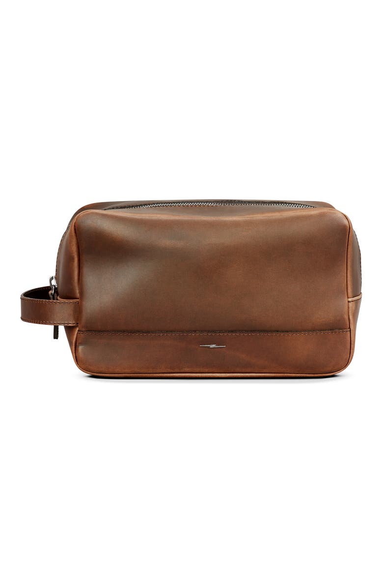 Navigator Zip Travel Kit, Main, color, MED BROWN
