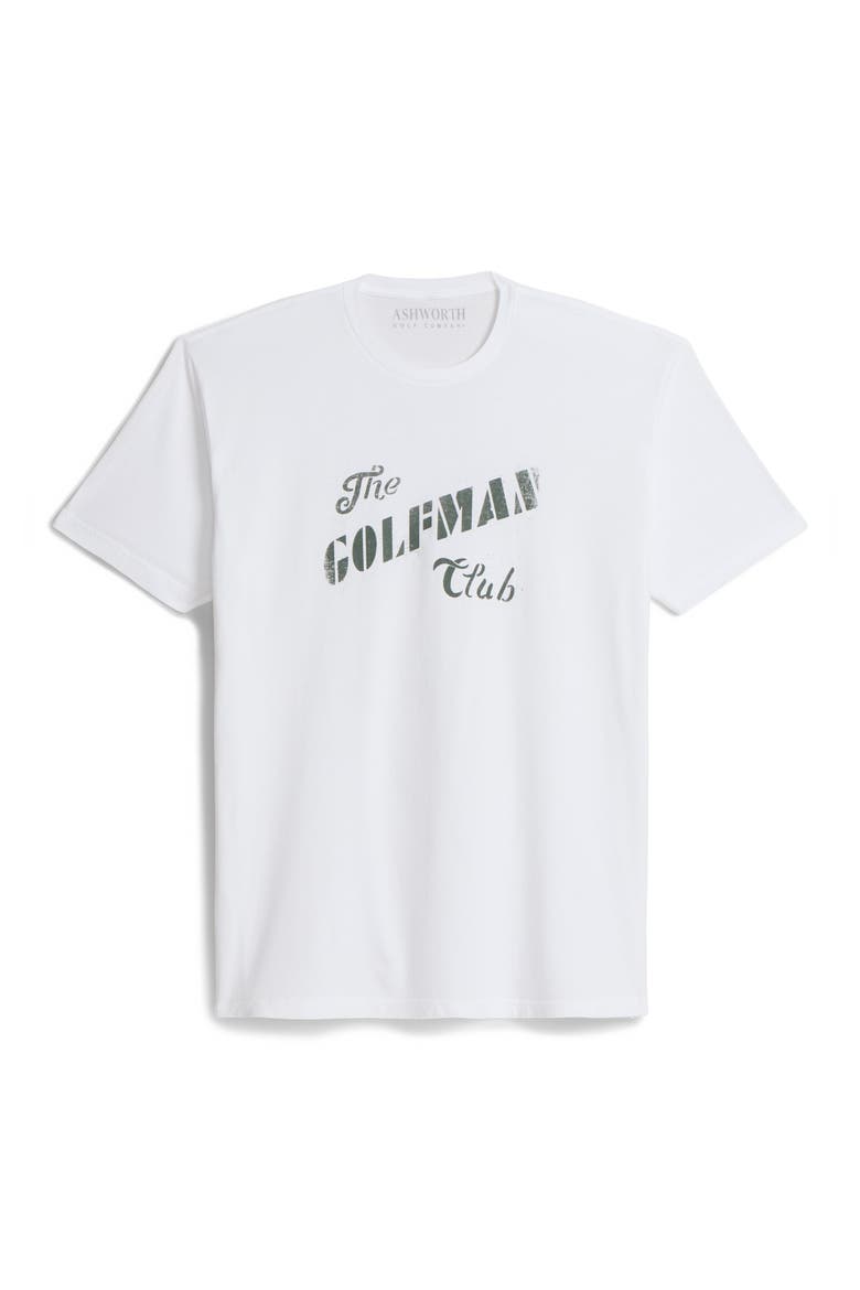 Golfman Club Tee, Main, color, Washed White