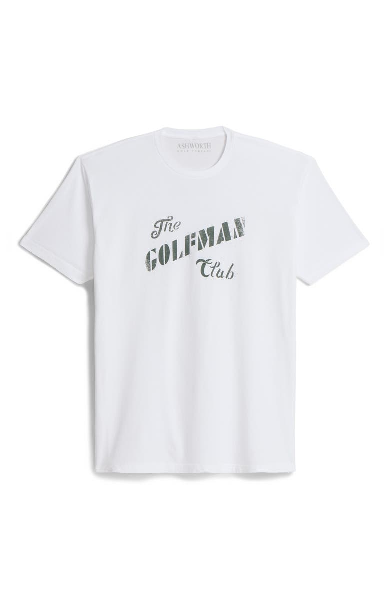 ASHWORTH GOLF Golfman Club Tee, Main, color, Washed White