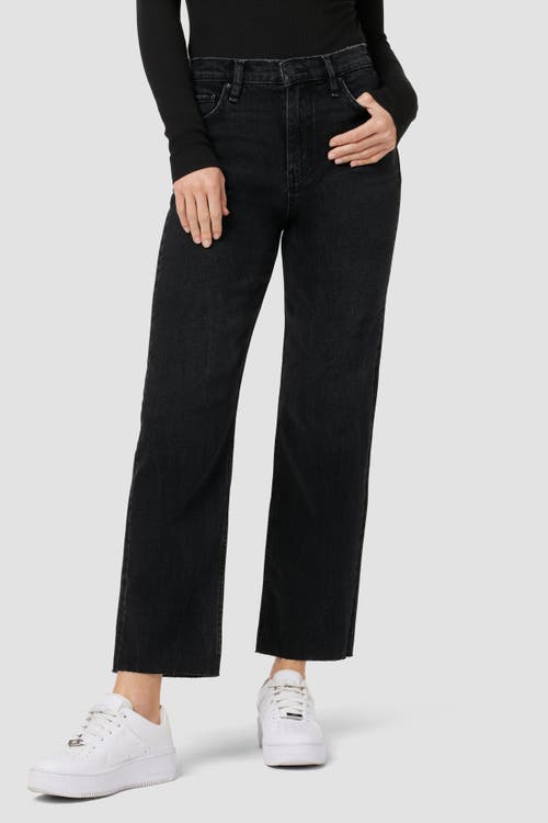 Hudson Jeans Remi High Rise Straight Ankle In Fade To Black