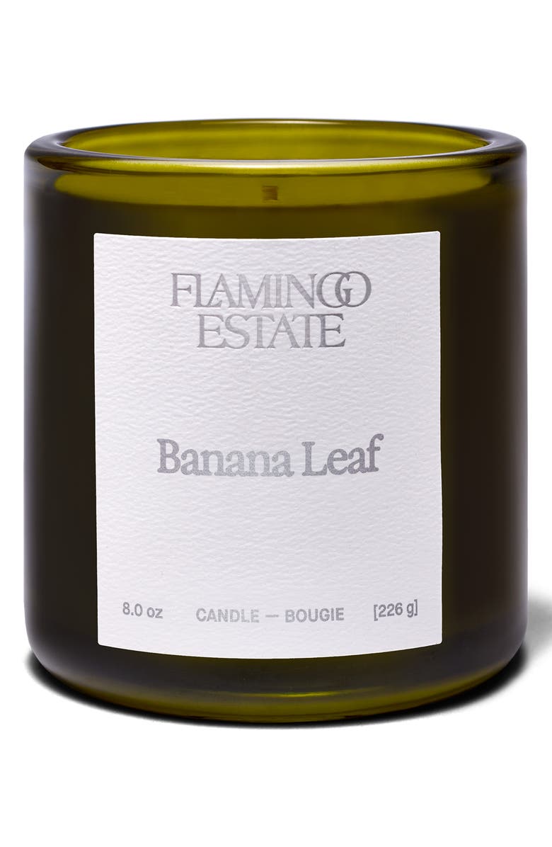 FLAMINGO ESTATE Banana Leaf Candle, Main, color,