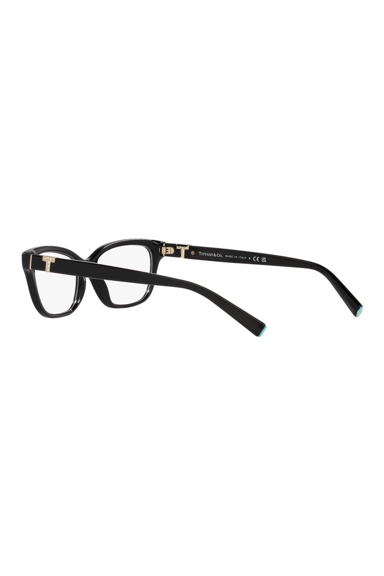 54mm Pillow Optical Glasses, Alternate, color, BLACK