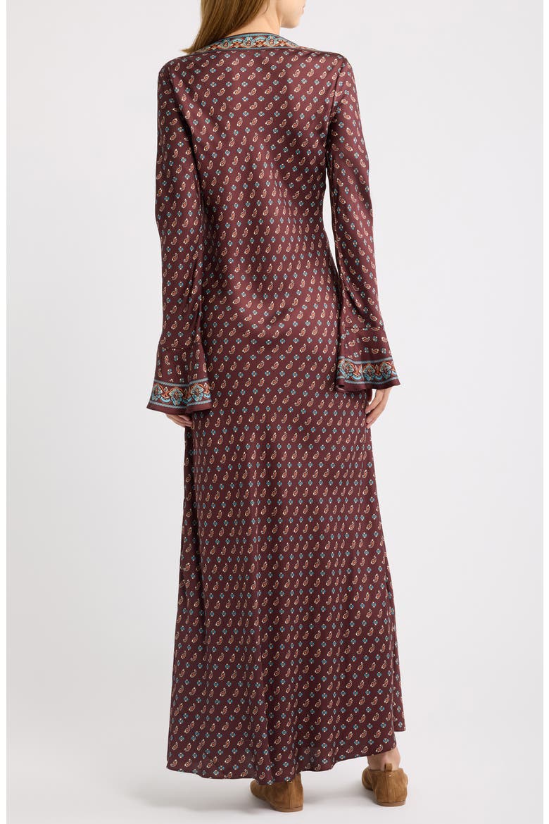 Davina Long Sleeve Silk Maxidress, Alternate, color, DEAUVILLE PAISLEY