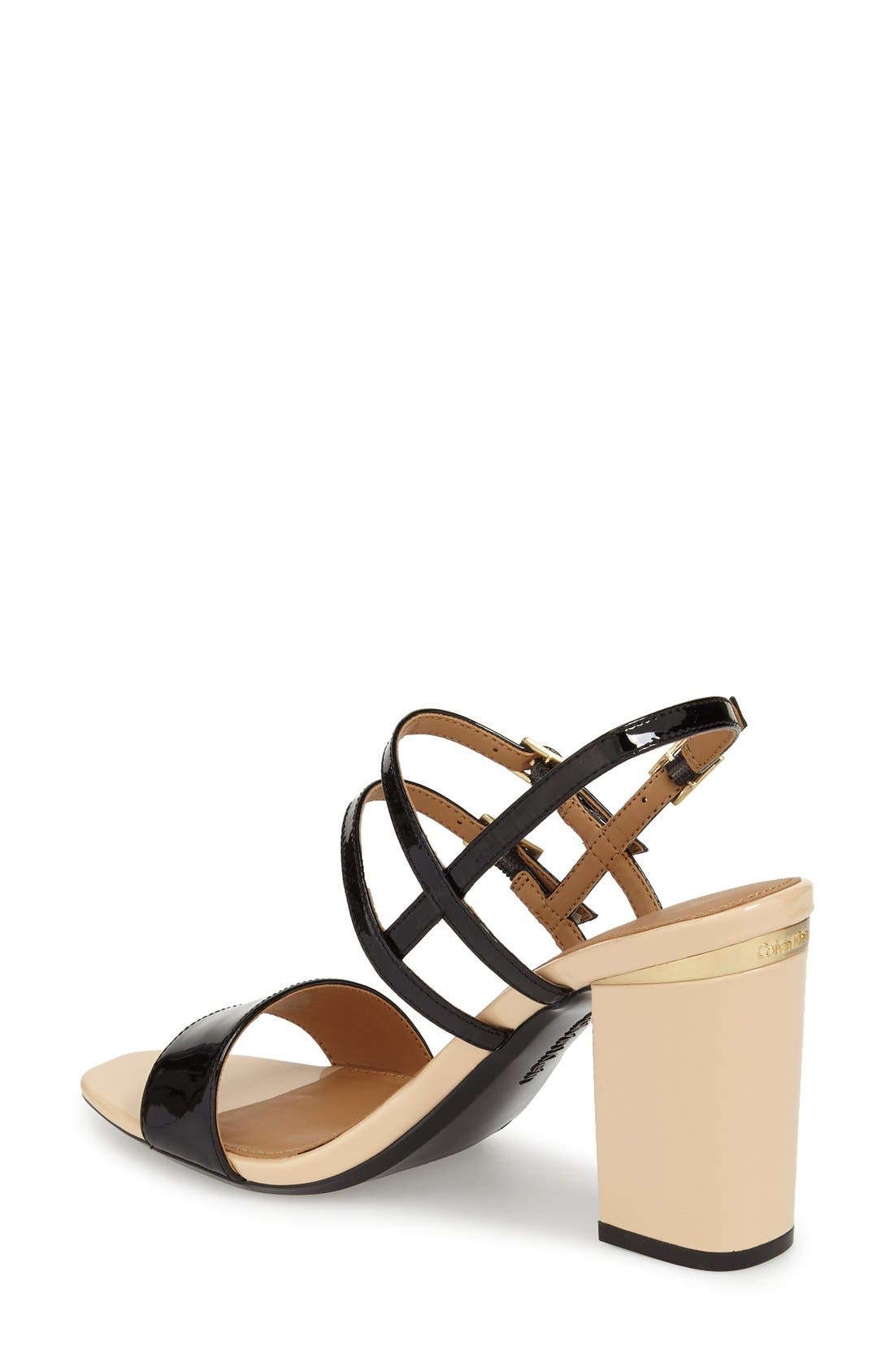 Calvin Klein 'Caisiey' Block Heel Sandal, Alternate, color, 
