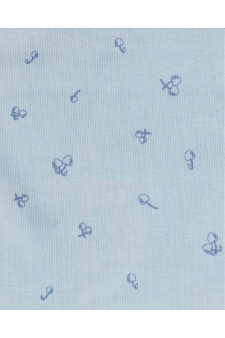 Baby Delightful Cherries Mini-Print Beanie, Alternate, color, Blue
