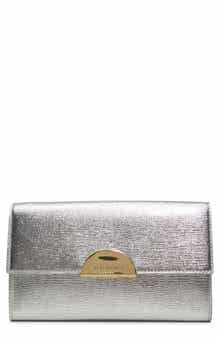 Luna Metallic Leather Crossbody Bag
