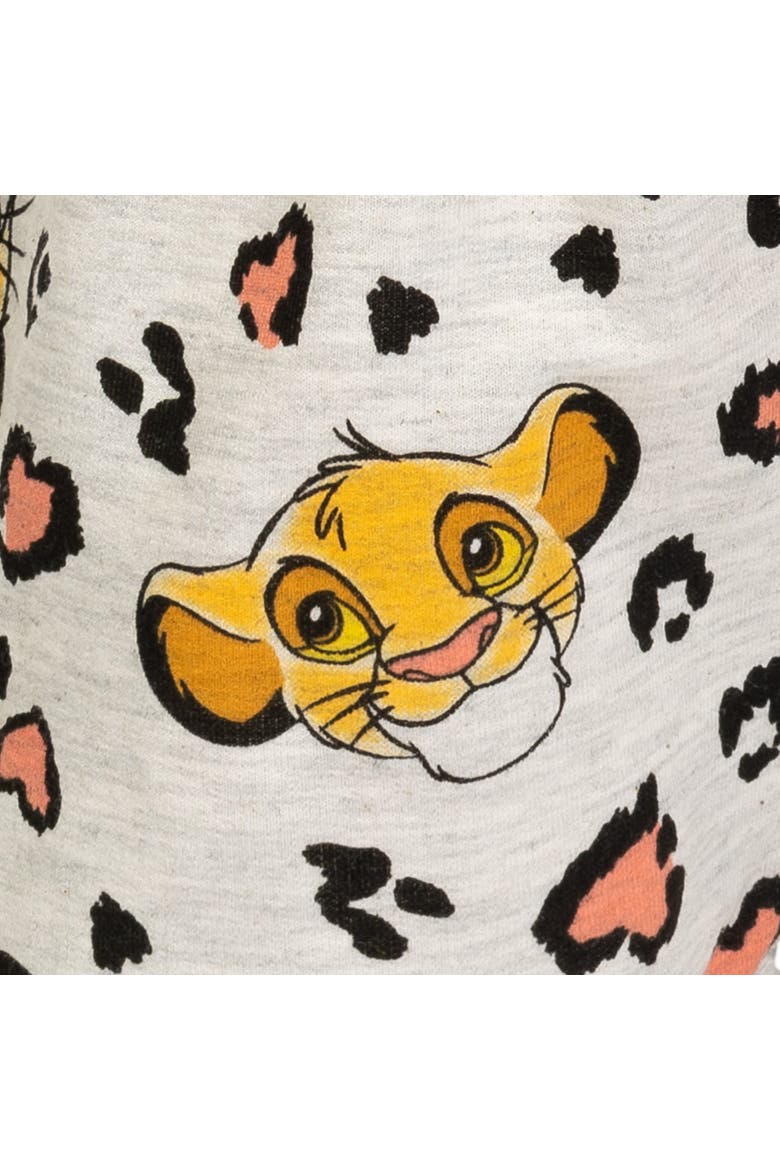 Lion King Simba Sleeveless Skater Romper, Alternate, color, Oatmeal Simba