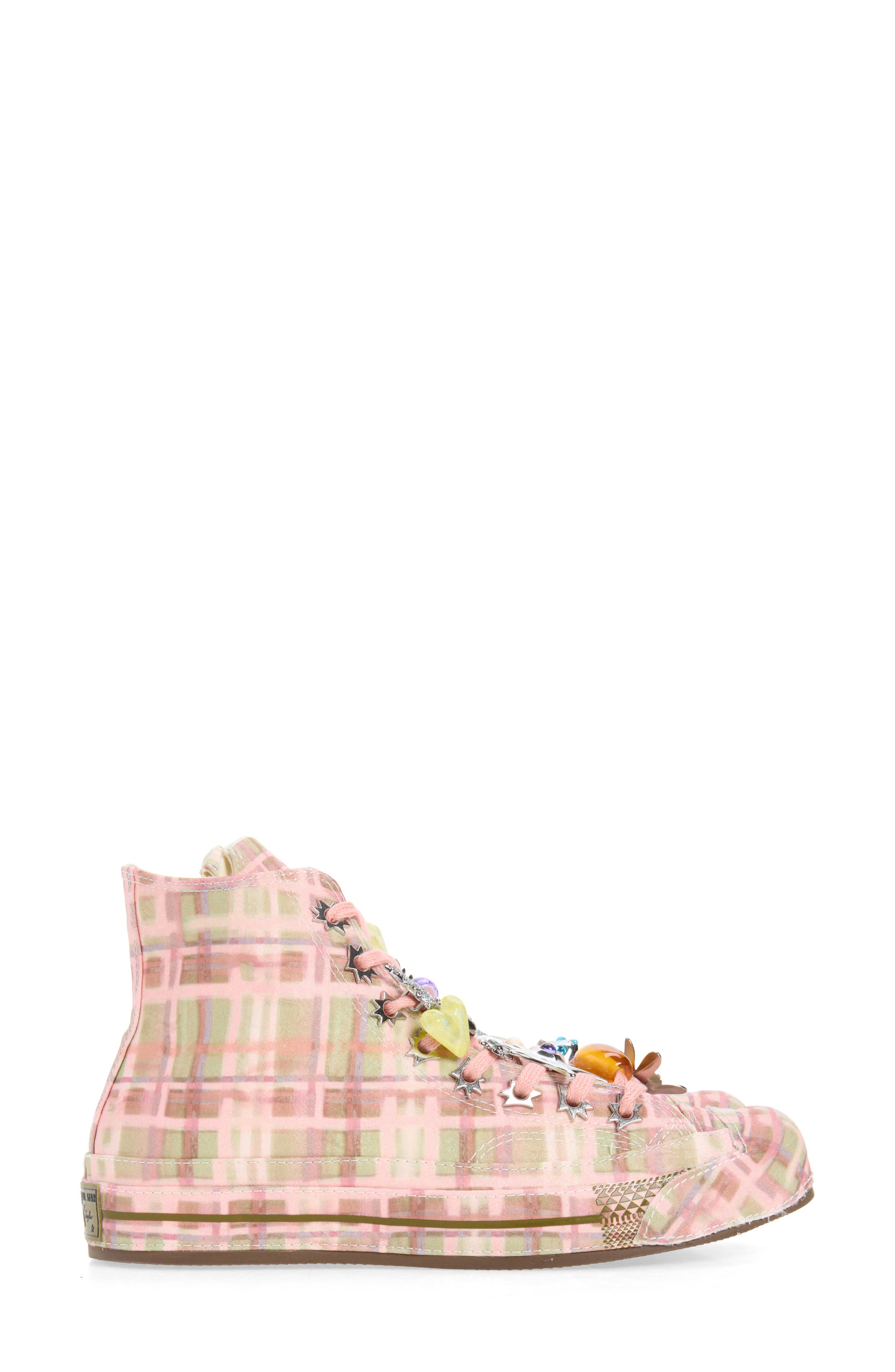 Chuck 70 Hi Sneaker, Alternate, color, MELLOW ROSE/ FIR/ SPINACH