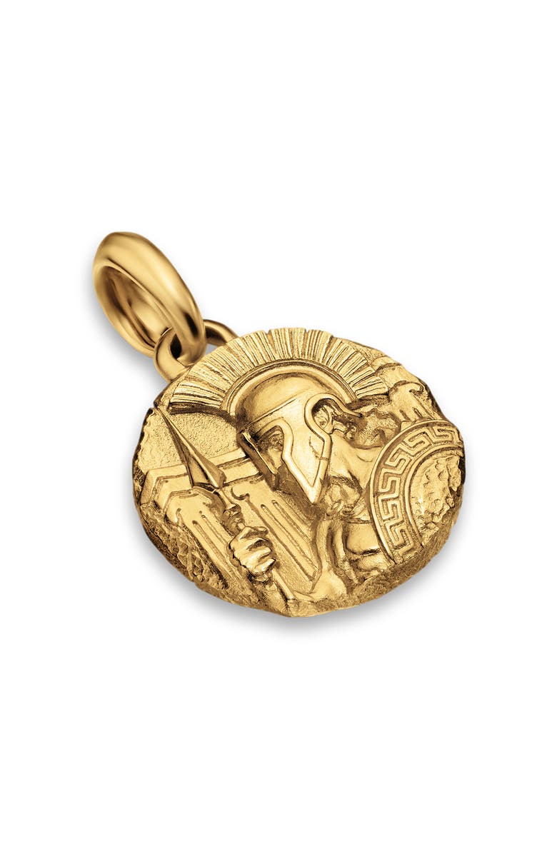 David Yurman Ares Amulet Enhancer in Sterling Silver or 14K Gold, 24mm, Main, color, Gold