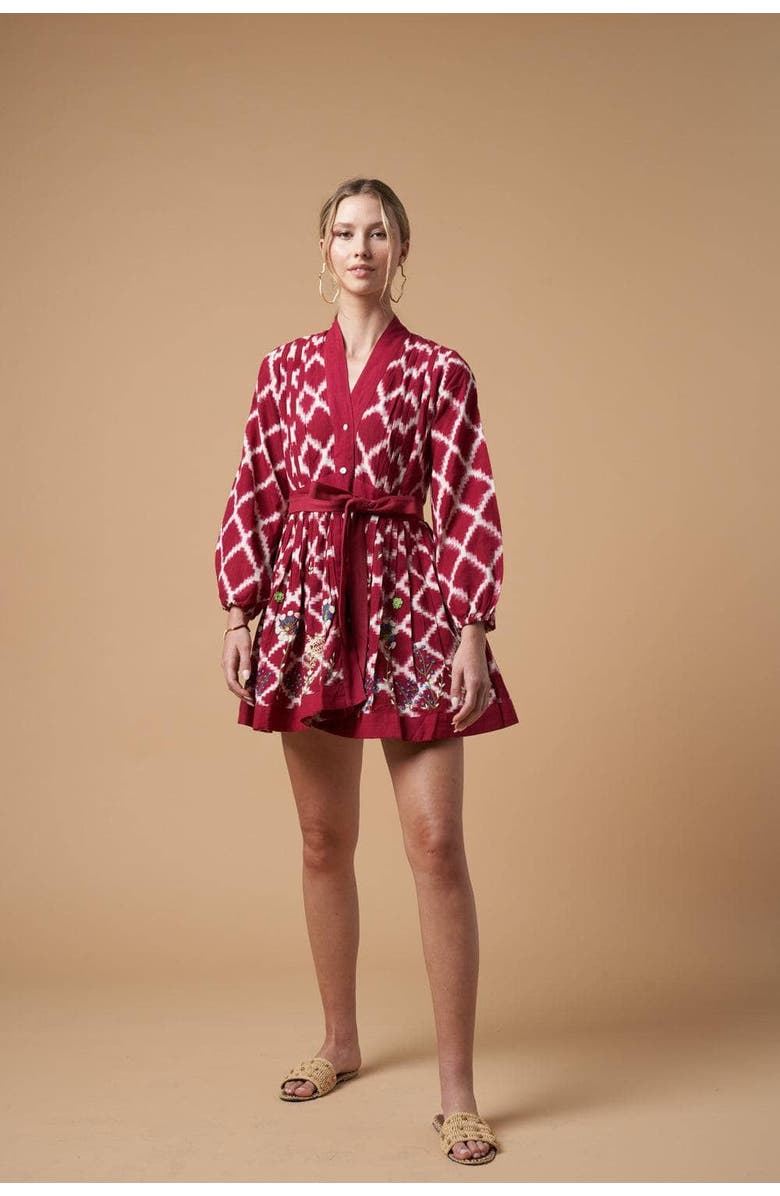 GUADALUPE DESIGN Ada Kimono Dress, Alternate, color, Red