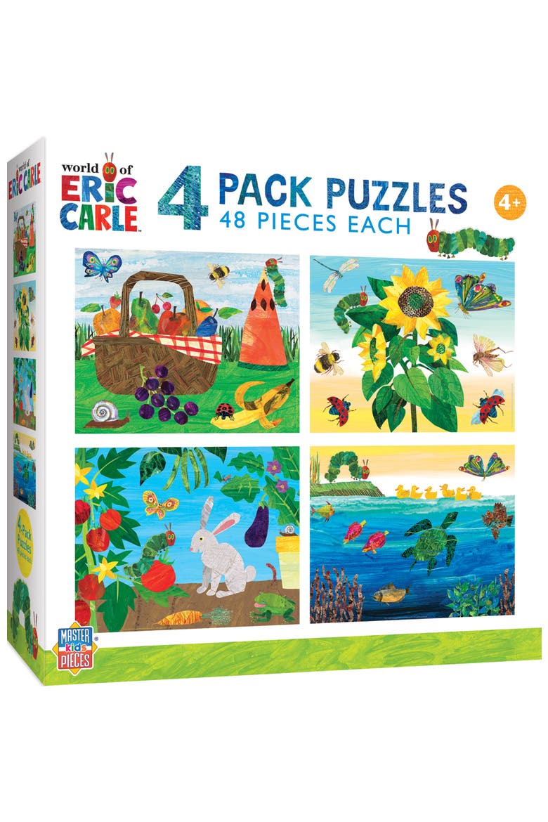 World of Eric Carle 48pc Puzzles 4-Pack, Main, color, Multicolor