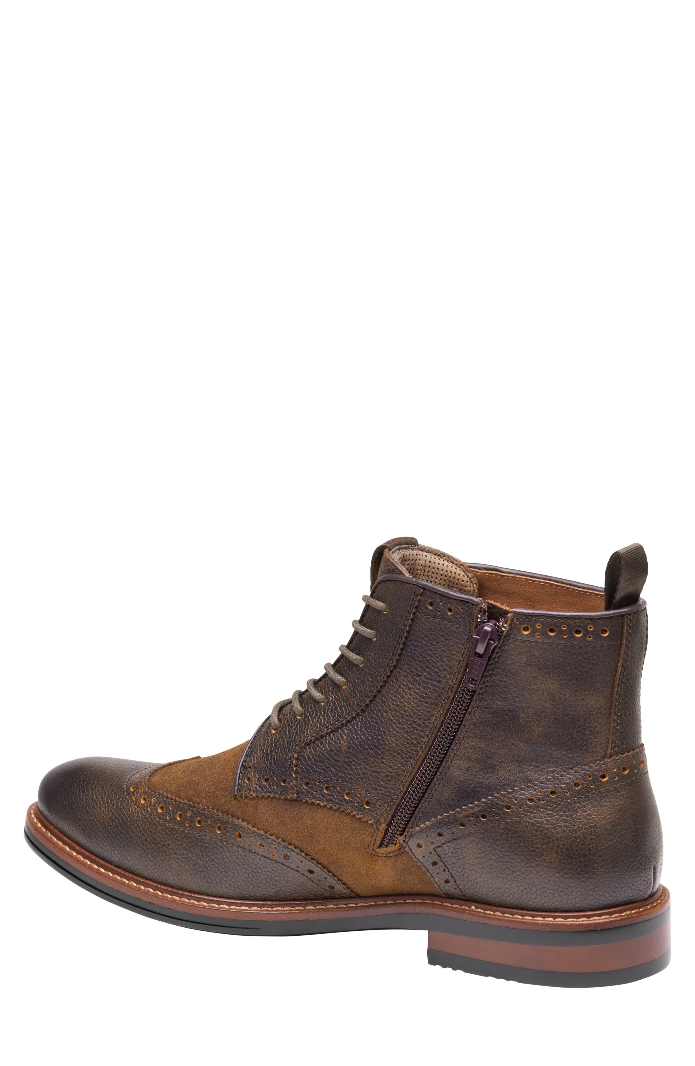 XCFlex® Durham Waterproof Wingtip Boot, Alternate, color, BROWN WATERPROOF FULL GRAIN