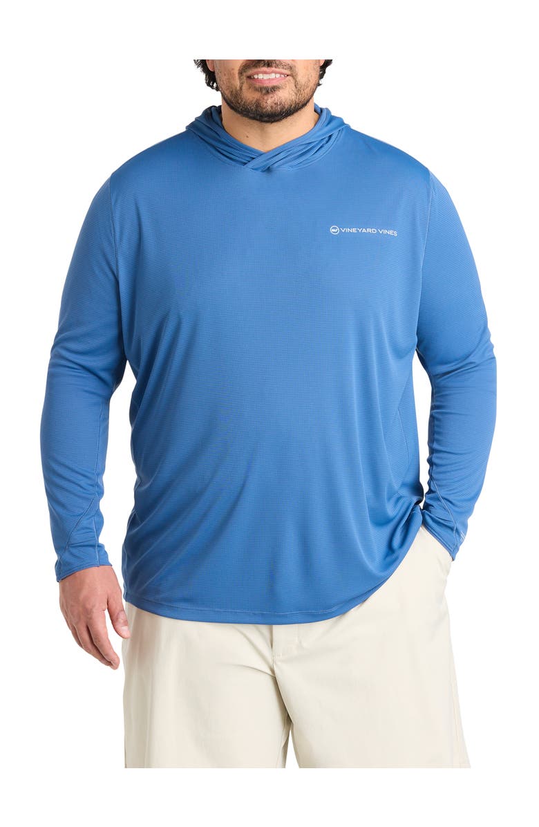vineyard vines Big & Tall Sun Tech Hoodie, Main, color, Moonshine Cationic