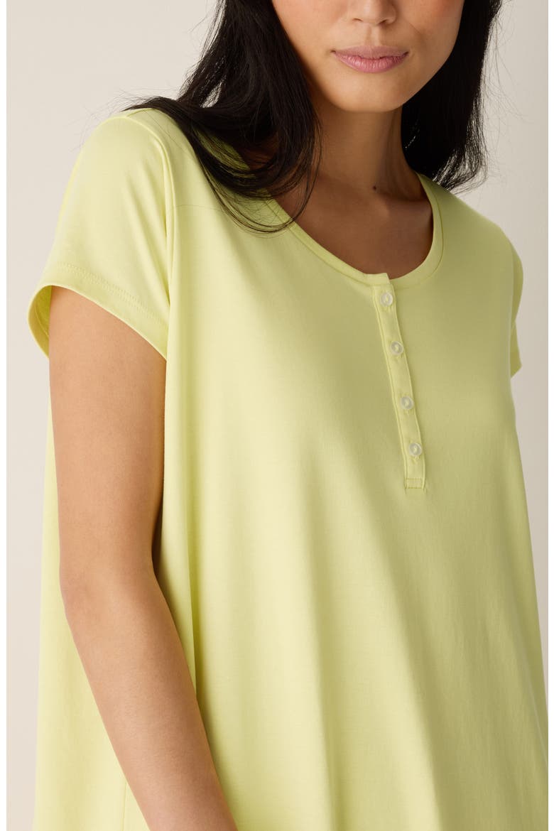 Henley Organic Cotton Dress, Alternate, color, CITRUS