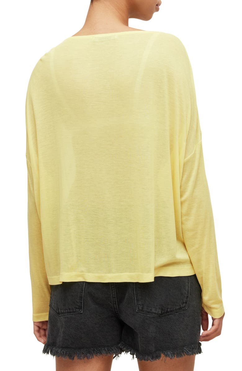 AllSaints Francesco Rita Long Sleeve Top, Alternate, color, 