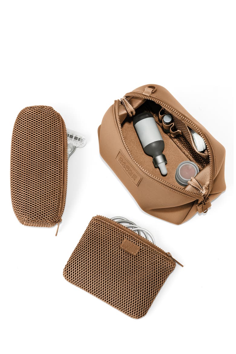 Hunter Large Neoprene Toiletry Bag, Alternate, color, CAMEL