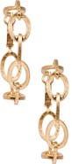 SAACHI Progression Chain Link 38mm Hoop Earrings