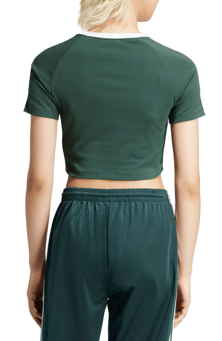 adidas Adicolor 3-Stripes Crop T-Shirt, Alternate, color, 