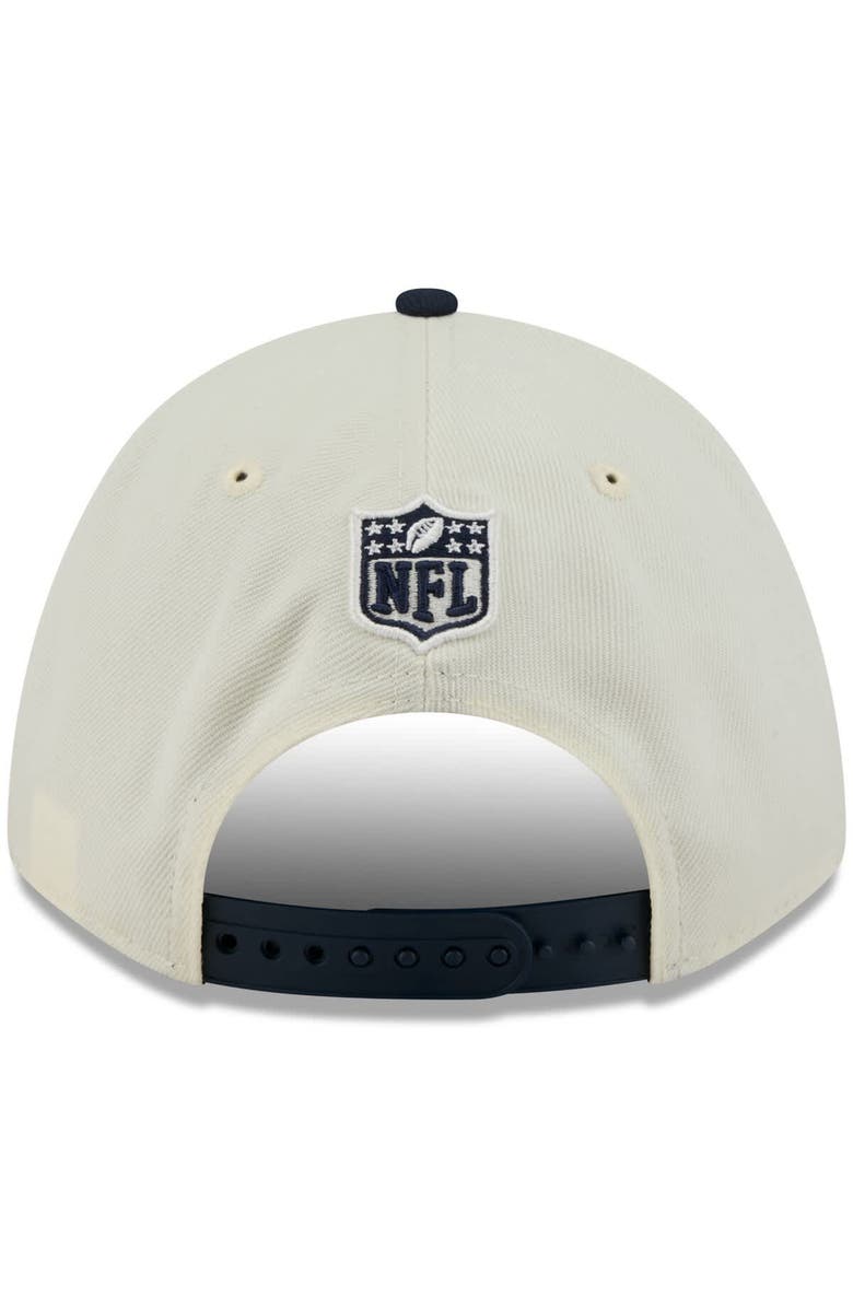 New Era Men's New Era Cream/Navy Chicago Bears 2025 NFL Draft 9FORTY A-Frame M-Crown Adjustable Hat, Alternate, color, 